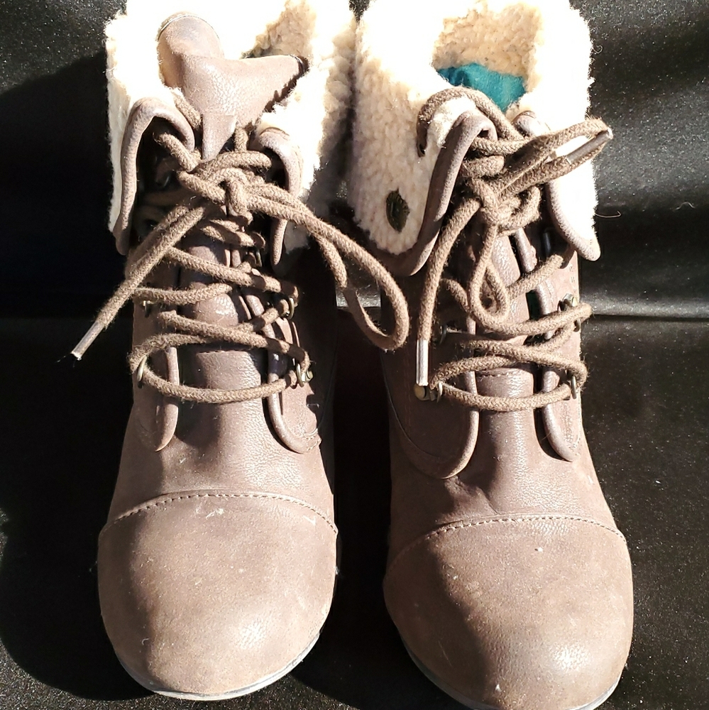 ☆☆2 way place up fur boots!☆☆
